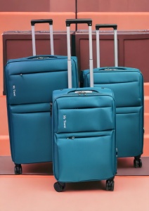 Troler My Travel R001, dimensiune medie 24", 4 roti pivotante, 60x40x26cm, Turcoaz - Img 11