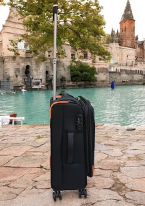 Troler My Travel R539 dimensiune mica 20", 50x37x22cm, negru - Img 3