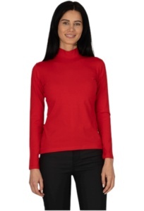 Bluza dama tip maleta cu guler inalt, Knox B2005, rosu L