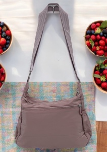 Geanta crossbody pentru femei R1017, curea extensibila, 30x20x15cm, Roz - Img 2