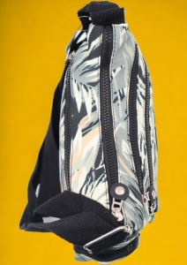 Geanta de umar femei R521, material rezistent, curea reglabila, buzunare laterale cu fermoar, 27x20x10cm - Img 4