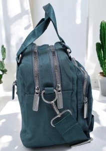 Geanta pentru femei cu manere, curea reglabila si detasabila R306, 25x16x13cm, Verde - Img 5