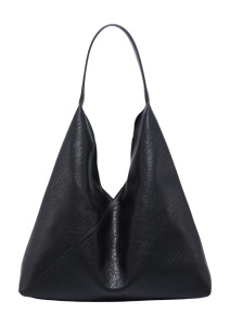 Geanta shopper cu portfard in interior, piele ecologica, R39301, negru
