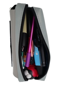 Penar pentru baieti R7233, model elicopter, doua compartimente, material textil, 20x10x6cm, Gri - Img 8