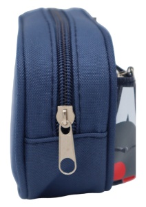 Penar pentru baieti R7246, doua compartimente, material impermeabil, 20x10x6cm, Bleumarin - Img 4