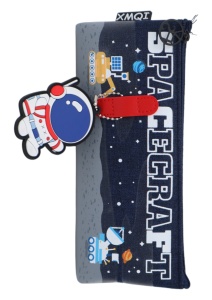 Penar pentru baieti Spacecraft R704, un singur compartiment, 20x9x4cm, Bleumarin