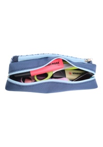 Penar pentru copii Music R7304, doua compartimente, 20x9x6cm, Bleumarin - Img 6