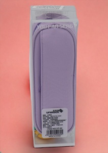 Penar pentru fete cu doua compartimente si breloc detasabil R60, 23x8x6cm, Lila - Img 3