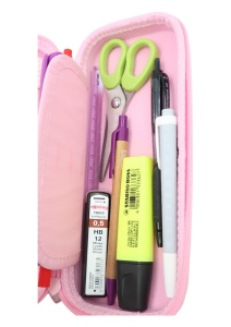 Penar pentru fete R6007, compartimente multiple, cu cifru, 22x10x4cm, Roz - Img 8