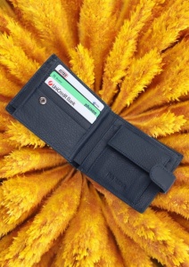 Portofel bărbătesc din piele naturală Hassion R241 bleumarin - Img 6