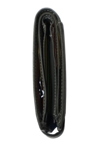 Portofel barbati din piele naturala, inchidere capsa, 12.5x10x2,5cm, R002YK, gri - Img 6