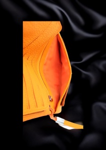 Portofel dama din piele naturala R65 orange - Img 10