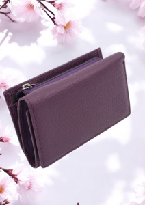 Portofel de damă din piele naturală Hassion R031 violet