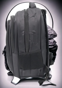 Rucsac cu trei compartimente R998211, impermeabil, 42x33x24cm, Negru - Img 3