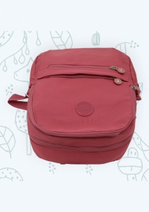 Rucsac din material impermeabil, bretele reglabile si maner R66, 32x27x13cm, Roz - Img 5