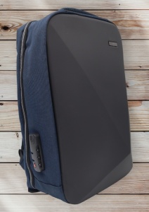 Rucsac multifunctional cu port incarcare USB R103, impermeabil, unisex, antifurt, 44x30x17cm, Bleumarin