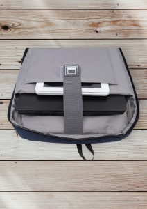 Rucsac multifunctional cu port incarcare USB R103, impermeabil, unisex, antifurt, 44x30x17cm, Bleumarin - Img 11