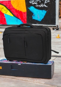 Rucsac multifunctional pentru laptop si tableta R1129, port USB, 43x31x17cm, Negru - Img 5