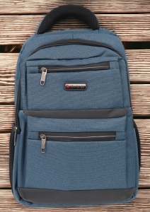 Rucsac pentru laptop R23382, impermeabil, 48x34x19cm, maner si bretele buretate, Bleumarin
