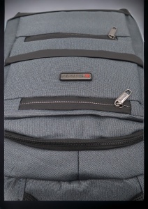Rucsac pentru laptop R23382, impermeabil, 48x34x19cm, maner si bretele buretate, Gri - Img 7