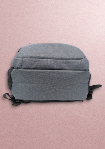 Rucsac pentru laptop R23384, impermeabil, 48x32x22cm, bretele intarite si sistem de prindere pe troler, Gri - Img 7