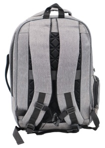 Rucsac pentru laptop R998152, gri, bretele intarite si sistem de prindere pe troler - Img 12