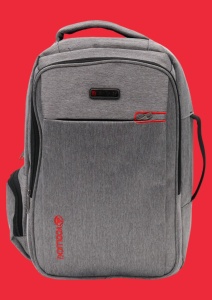 Rucsac pentru laptop R998152, gri, bretele intarite si sistem de prindere pe troler