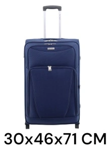 Set Trolere My Travel R03, Trei Dimensiuni, 20", 24", 28", Bleumarin - Img 5