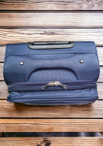 Troler My Travel R001, dimensiune mare 28", 4 roti pivotante, 70x47x32cm, Bleumarin - Img 6