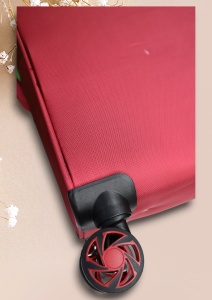 Troler My Travel R412, dimensiune medie 24", 60x41x27cm, rosu - Img 9