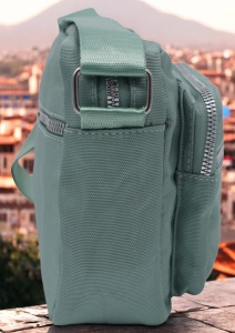 Geanta de dama tip crossbody R241, curea reglabila, 25x18x6cm, Verde deschis - Img 4