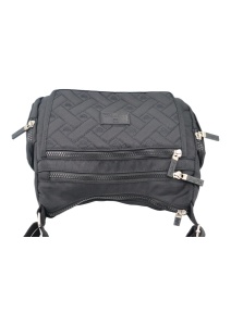 Geanta de umar pentru femei R2242, material rezistent, curea reglabila, 27x18x10cm, Negru - Img 4