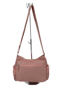 Geanta de umar pentru femei R2242, material rezistent, curea reglabila, 27x18x10cm, Roz - Img 2