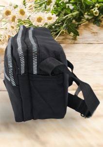Geanta de umar pentru femei R88014, curea reglabila, 19x12x8cm, Negru - Img 5