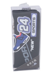 Penar pentru baieti R709, breloc detasabil, material impermeabil, 20x9x4cm, Negru - Img 5