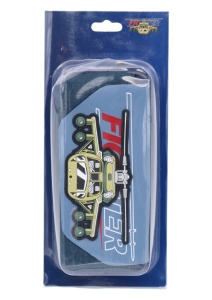 Penar pentru baieti R7233, model elicopter, doua compartimente, material textil, 20x10x6cm, Bleumarin - Img 9