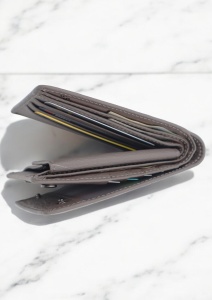 Portofel bărbătesc din piele naturală R622 gri - Img 8