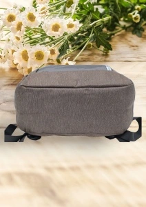 Rucsac cu port USB R7009, material textil rezistent, 42x30x14cm, Maro - Img 8