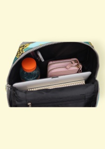 Rucsac din material impermeabil, bretele reglabile si maner R663, 32x27x13cm, - Img 8