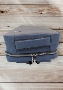 Rucsac multifunctional cu port incarcare USB R103, impermeabil, unisex, antifurt, 44x30x17cm, Bleumarin - Img 12