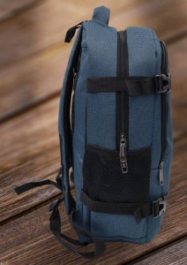 Rucsac multifunctional pentru laptop R49103, bleumarin, impermeabil, 48x32x20cm - Img 2