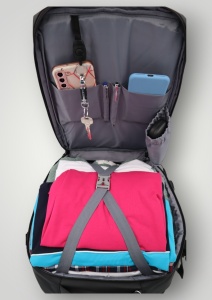 Rucsac multifunctional R1117 pentru laptop, impermeabil, cu port USB, 43X33X13cm, negru - Img 8