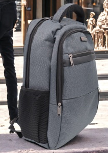Rucsac pentru laptop R23381, gri, 48x31x20cm, bretele intarite si sistem de prindere pe troler - Img 2