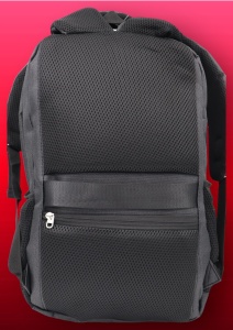 Rucsac pentru laptop R23381, negru, 48x31x20cm, bretele intarite si sistem de prindere pe troler - Img 4
