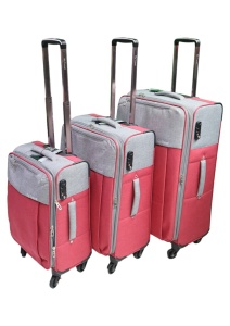 Set de trolere My Travel R346, 3 dimensiuni 20", 24", 28", rosu - Img 3