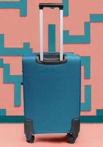 Troler My Travel R001, dimensiune medie 24", 4 roti pivotante, 60x40x26cm, Turcoaz - Img 3