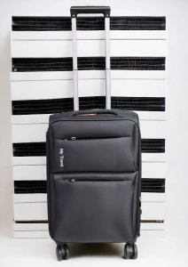 Troler My Travel R001, dimensiune mica 20", 4 roti pivotante, 50x35x25cm, Negru