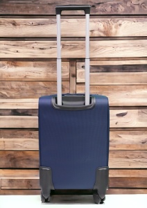 Troler My Travel R001, dimensiune mica 20", 4 roti pivotante, 50x35x25cm, Bleumarin - Img 3
