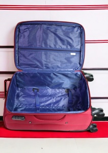 Troler My Travel R001, dimensiune mica 20", 4 roti pivotante, 50x35x25cm, Rosu - Img 9