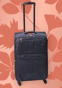 Troler My Travel R134, dimensiune medie 24", 60x41x26cm, negru